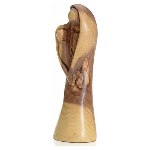 Mary and baby, stylised in Holy Land olive wood 2