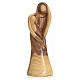 Mary and baby, stylised in Holy Land olive wood s1