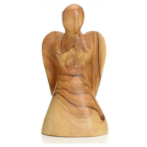 Angel, stylised in Holy Land olive wood 1