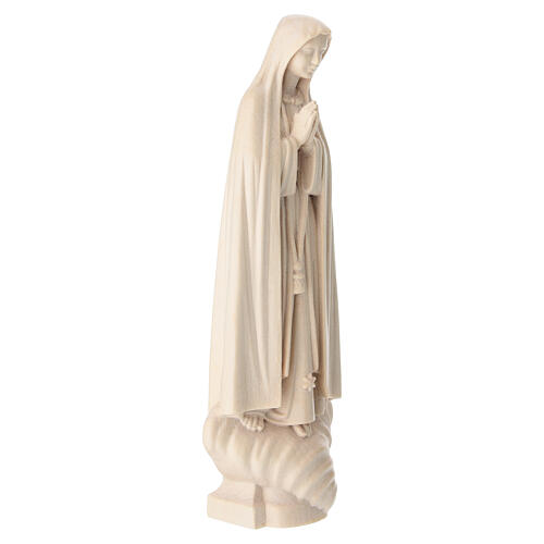 Matka Boska z Fatimy drewno naturalne woskowane Valgardena 4