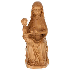 Our Lady of Mariazell in patinated Valgardena wood