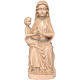 Our Lady of Mariazell in patinated Valgardena wood s1