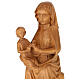 Our Lady of Mariazell in patinated Valgardena wood s2