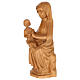 Our Lady of Mariazell in patinated Valgardena wood s3