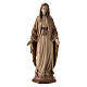 Immaculate Mary statue in waxed Valgardena wood s1