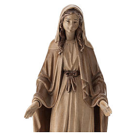 Nossa Senhora Imaculada madeira Val Gardena pátina múltipla