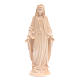 Immaculate Mary statue in Valgardena wood, natural wax s1