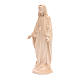 Immaculate Mary statue in Valgardena wood, natural wax s2