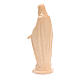 Immaculate Mary statue in Valgardena wood, natural wax s3