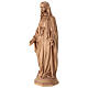 Immaculate Mary statue in patinated Valgardena wood s3
