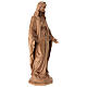 Immaculate Mary statue in patinated Valgardena wood s5