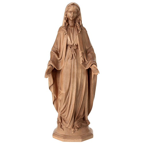 Madonna Immacolata legno Valgardena patinato 1