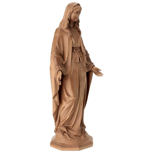 Nossa Senhora Imaculada madeira Val Gardena patinada 5