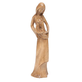 Matka Boża z gołębicą drewno Valgardena patynowane