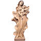 Virgem Menino estilo barroco madeira Val Gardena pátina múltipla s1