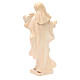 Mary and baby statue Baroque style in natural waxed Valgardena w s3