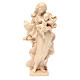 Madonna bimbo stile barocco legno Valgardena naturale cerato s1