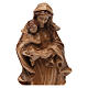 Virgen de estilo barroco de madera multi-patinada de la Val Gardena s2