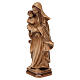 Virgem Maria estilo barroco madeira Val Gardena pátina múltipla s3