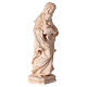 Virgen de estilo barroco de madera natural de la Val Gardena s4