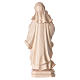 Virgin Mary statue in Valgardena wood, Baroque style, natural fi s5