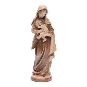 Madonna con bimbo legno Valgardena multipatinato