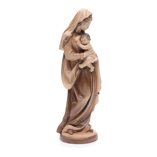 Madonna con bimbo legno Valgardena multipatinato 4