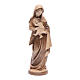 Mary with baby, statue in patinated Valgardena wood, multi-patin s1