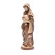 Mary with baby, statue in patinated Valgardena wood, multi-patin s2