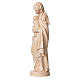 Estatua Virgen con niño de madera natural de la Val Gardena, acabado con cera transparente s3