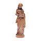 Virgen con niño de madera patinada de la Val Gardena s1