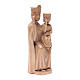 Gottesmutter mit Kind 28cm romanisches Stil Grödnertal Holz s3