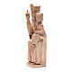 Mary with baby statue in patinated Valgardena wood 28cm romanesq s2