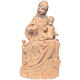 Madonna Pacher seduta 52 cm legno Valgardena naturale s1