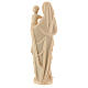 Virgin Mary statue with baby, gothic style 25cm, natural wax Val s5