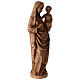Virgin with Child in Gothic style, 10 in, patinated wood of Val Gardena s5