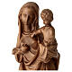 Madonna bimbo stile gotico 25cm legno Valgardena patinato s4