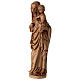 Virgin Mary and Child statue Gothic style 25cm patinated Valgardena wood s3