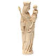 Virgin Mary statue with baby and sceptre, gothic style, natural s5