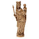 Virgen con Niño y Cetro 25 cm estilo gótico madera patinada s1