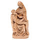 Pietà statue in patinated Valgardena wood s1