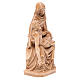 Pietà statue in patinated Valgardena wood s4