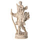 Saint Cristopher with baby 22cm in waxed Valgardena wood. s4