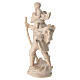 Imagen San Cristóbal con niño de madera natual de la Val Gardena, acabado con cera transparente, 22 cm s6