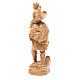 Estatua San Cristóbal con niño madera patinada de la Val Gardena s3