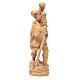 Estatua San Cristóbal con niño madera patinada de la Val Gardena s4