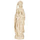 Santa Barbara con calice 27 cm legno Valgardena naturale cerato s1