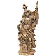 Estatua San Florián de estilo barroco de madera patinada de la Val Gardena s1