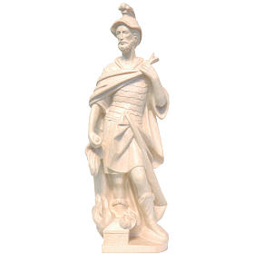San Floriano 27 cm legno Valgardena naturale cerato