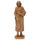 Estatua San Cosme de madera patinada de la Val Gardena, 25 cm s1